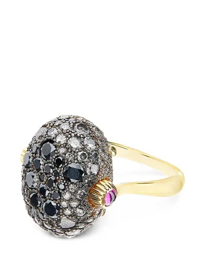 REVERSE DIAMOND AND RUBY RING