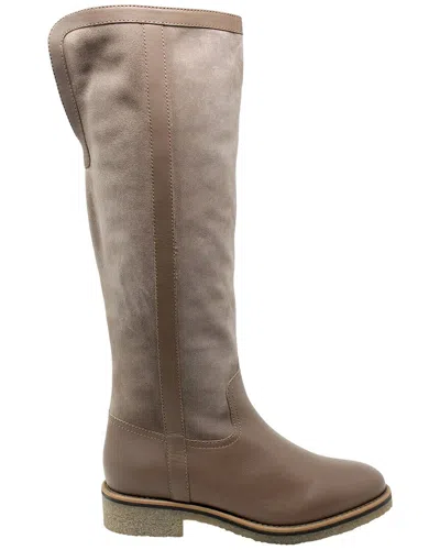 Charles David Yarn Leather Boot In Brown
