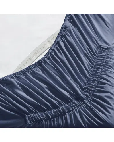Pure Parima Ultra Percale Adjustable Fitted Sheet In Blue