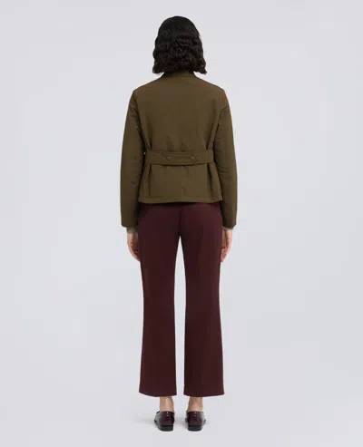 Aspesi Button-strap Jacket In Brown