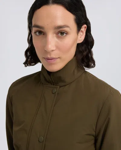 Aspesi Button-strap Jacket In Brown