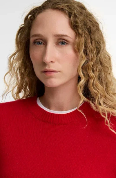 Barbour Crew-neck Pullover In Red