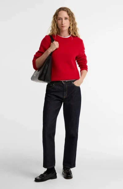 Barbour Crew-neck Pullover In Red