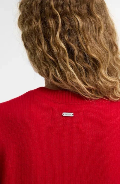 Barbour Crew-neck Pullover In Red