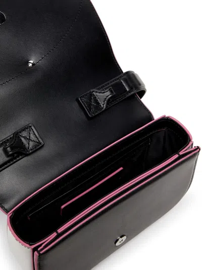 Diesel Compact Shoulder Bag Adjustable Crossbody Strap In Black