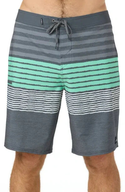 O'neill Hyperfreak Heat Stripe Swim Trunks In Multi