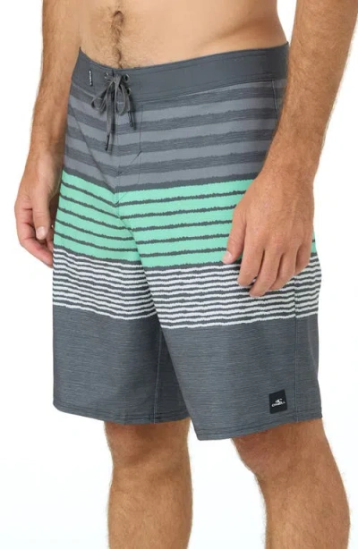 O'neill Hyperfreak Heat Stripe Swim Trunks In Multi