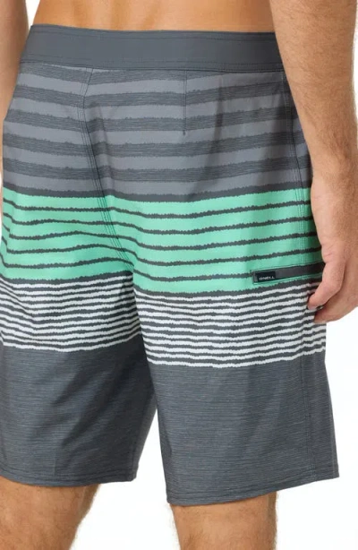 O'neill Hyperfreak Heat Stripe Swim Trunks In Multi