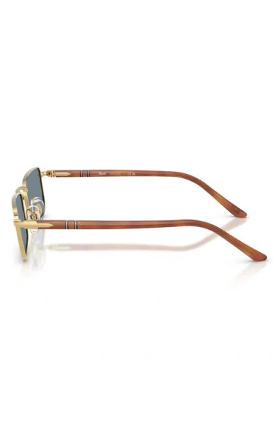Persol 54mm Rectangular Sunglasses In Gold