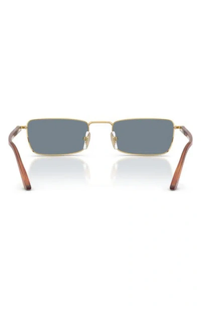 Persol 54mm Rectangular Sunglasses In Gold