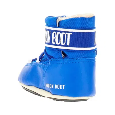 Moon Boot Nylon 'crib' Boots In Blue