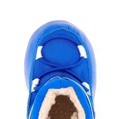 Moon Boot Nylon 'crib' Boots In Blue