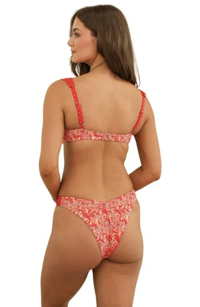 Dippin Daisys Blue Belle Underwire Bikini Top In Multi