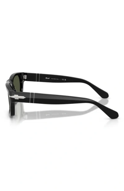 Persol 58mm Rectangular Sunglasses In Black