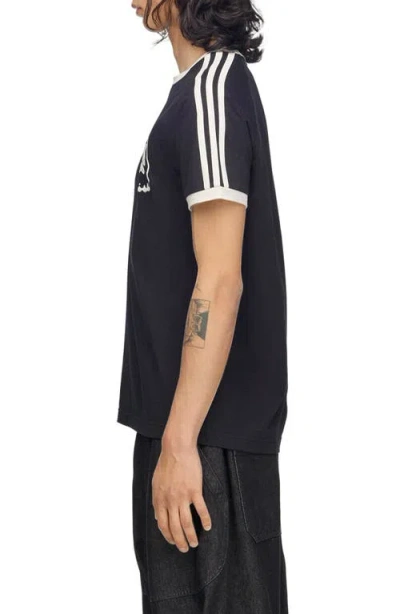 Y-3 Graphic Cotton Short-sleeve T-shirt In Black