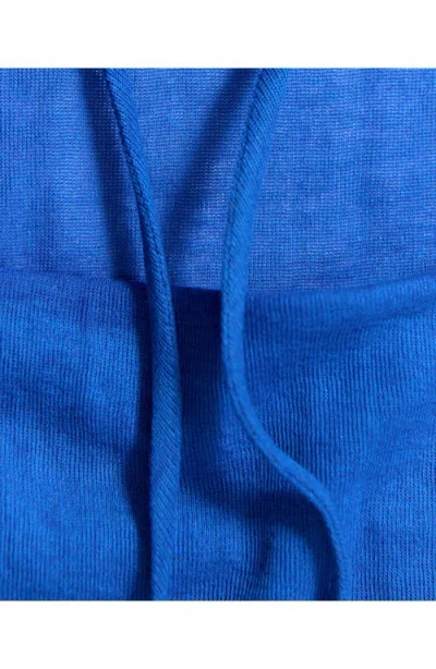 Mango Overlay Long Sleeve Top In Blue