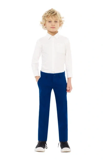Opposuits Boys Navy Royale Solid Slim Fit Suit In Blue