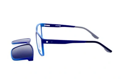 Lotto 55mm Rectangular Optical Glasses In Blue