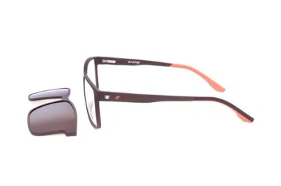 Lotto 55mm Rectangular Optical Glasses In Black