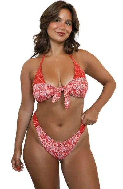 Dippin Daisys Le Plage Triangle Bikini Top In Multi