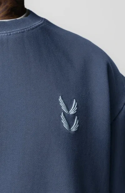 Asrv Tech Essential Distressed Crewneck In Blue