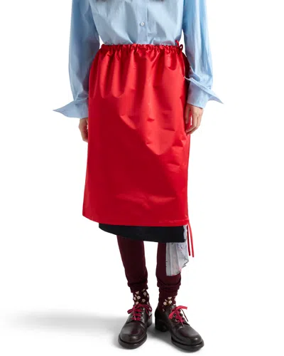 Prada A-line Skirt In Red