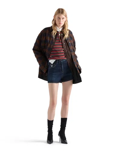 Prada Denim Shorts In Blue
