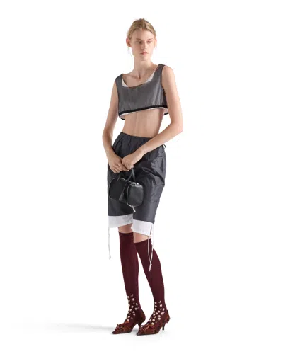 Prada Cigaline Top In Black