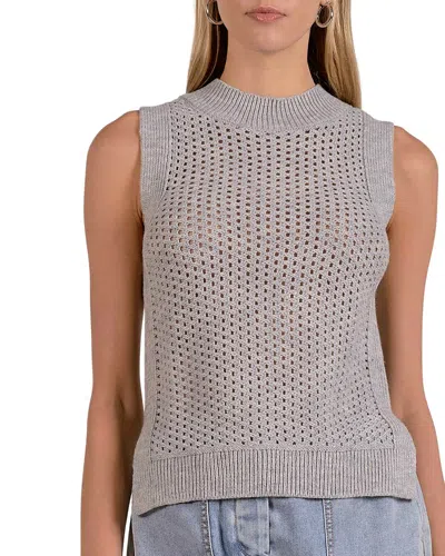 Elan Wool-blend Top In Gray