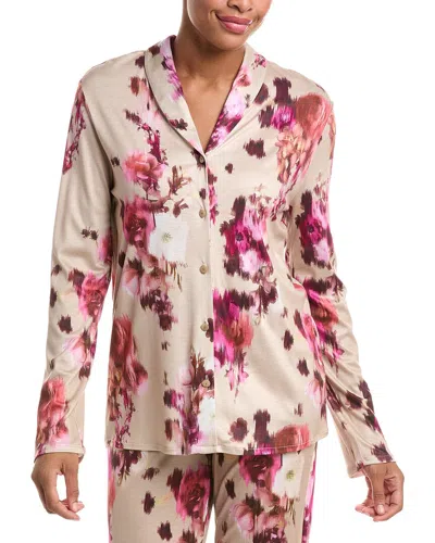 Hanro Olivia Soft Collared Shirt In Multi