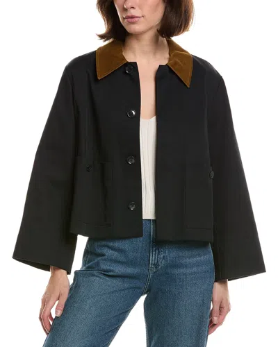 Frame The Mini Swing Jacket In Black