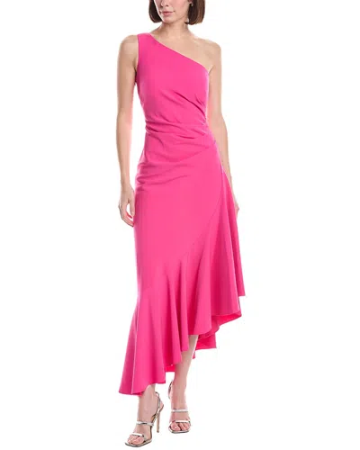 Eliza J One Shoulder Solid Maxi Dress