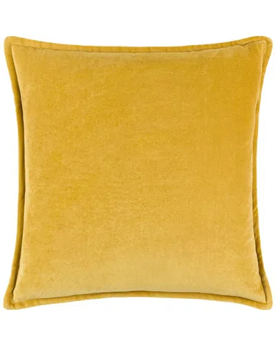 Surya Cotton Polyester Pillow In Gold