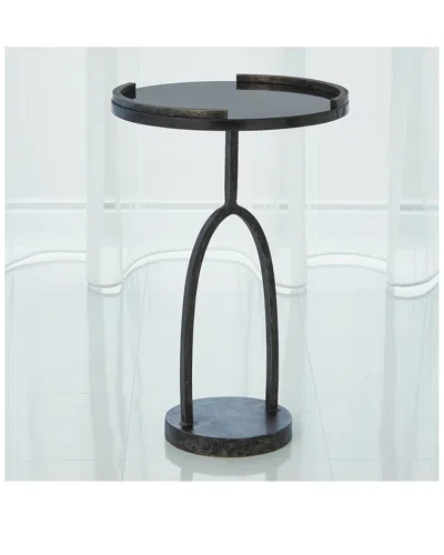 Global Views Wishbone Accent Table In Black