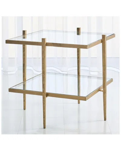 Global Views Laforge End Table In Gold