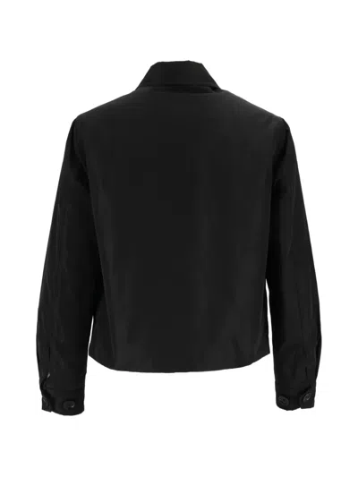 Aspesi Button-up Patch-pocket Jacket In Black