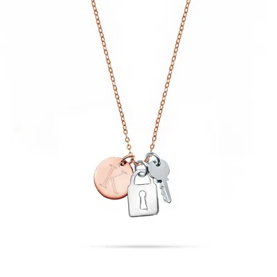 Bargainbazaar Petite Round Tag Initial Charm
