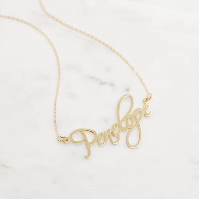 Bargainbazaar Custom Fancy Script Custom Name Necklace