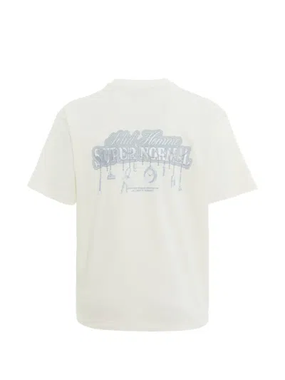 Solid Homme Super Normal Logo-patch T-shirt In Nude
