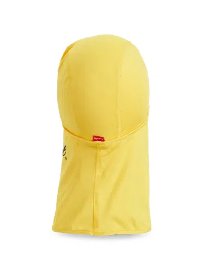 Supreme Script Lightweight Balaclava In Yellow