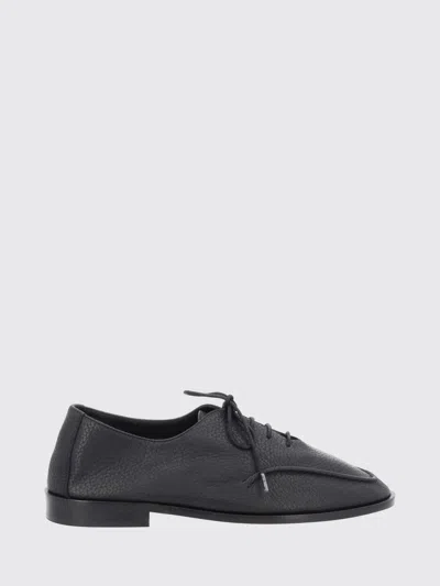 Hereu Black Leather Lace-ups In Black
