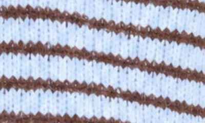 Blu Pepper Stripe Mock Neck Sweater In Multi