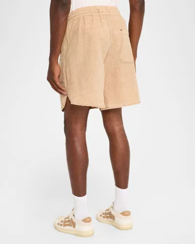 Amiri Script Shorts In Neutral