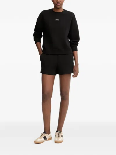 Armani Exchange Logo-patch Sweatshirt In Black