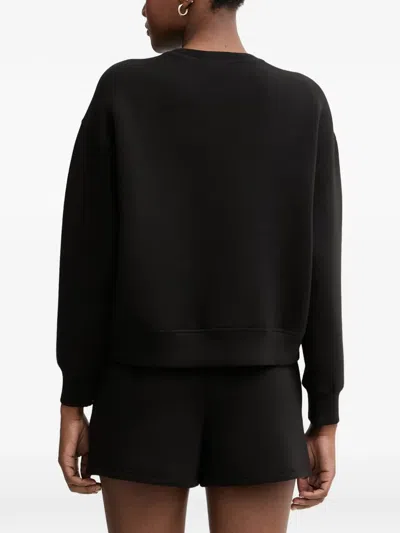Armani Exchange Logo-patch Sweatshirt In Black