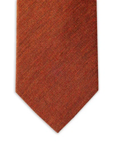 Hackett London Solid Twill Tie In Brown