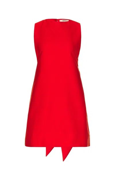 Srg Daniel Mini Dress In Red