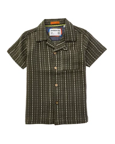 Sovereign Code Evander Button Front T-shirt In Green