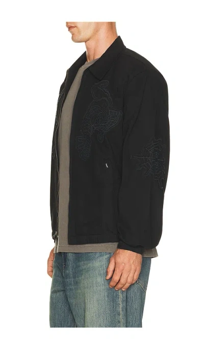 Huf X Spider-man Work Jacket In Black