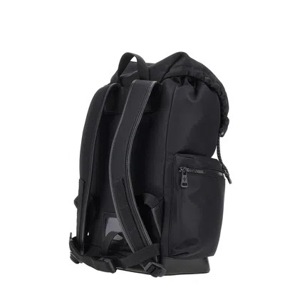 Moncler 'kenton' Nylon Drill Backpack In Black